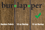 Burlapper 16" Wide Jute Burlap Fabric Ribbon Roll | Natural Edges | Made in USA - Sourcedly