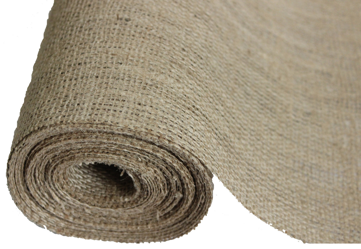 BalsaCircle Natural Brown 12 x 10 yards Burlap Fabric Roll Sewing