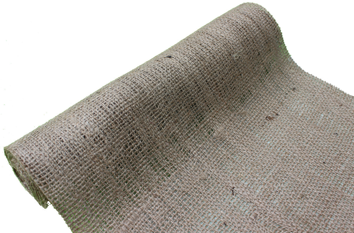 Natural Burlap Jute Roll Fabric 14 Wide 10 yards (30 foot