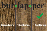 Burlapper Burlap Heavyweight Garden Fabric (40" x 30', Natural) - Sourcedly